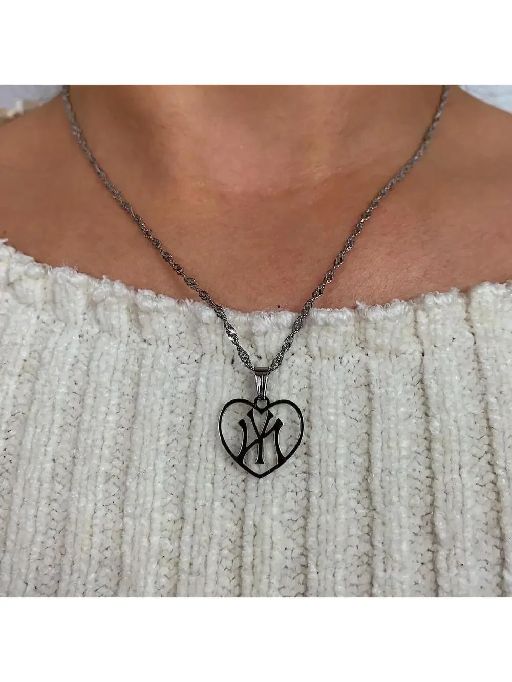 Y2K Gold Stainless Steel Steel Chain Necklace